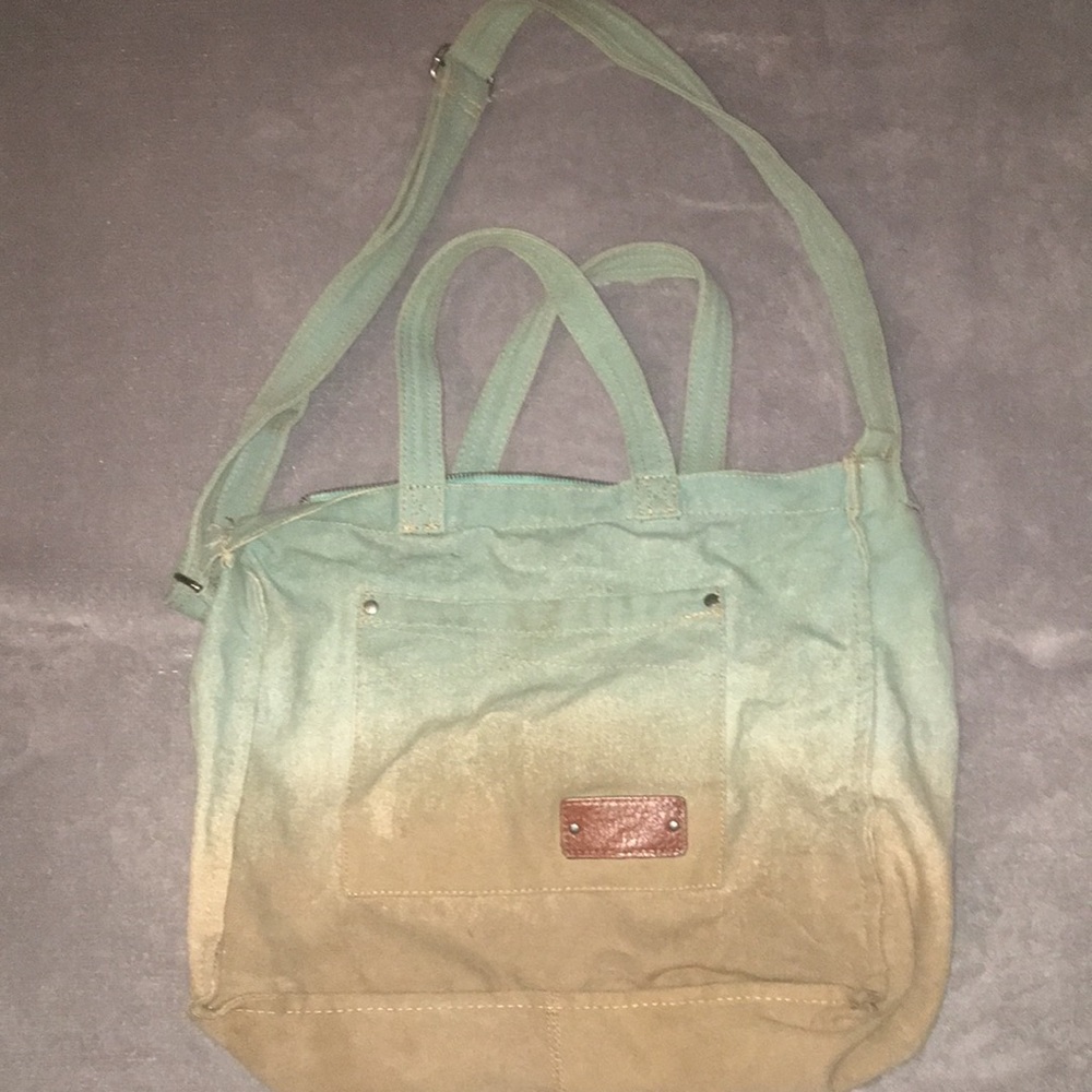 5️⃣FOR2️⃣5️⃣DEAL🖤BROWN TEAL OMBRÉ SHOULDER BAG